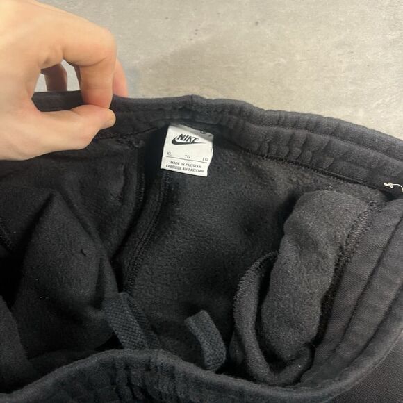 Nike Mens XL Black Joggers Club Fleece Tapered‎ Athleisure Sports Pants 716830 - Picture 8 of 9